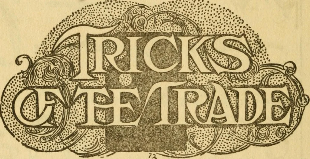 An illustration from How to paint signs and sho' cards, 1920, leaf 87