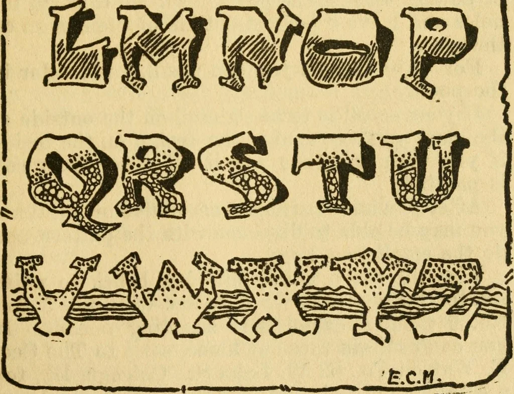 An illustration from How to paint signs and sho' cards, 1920, leaf 88