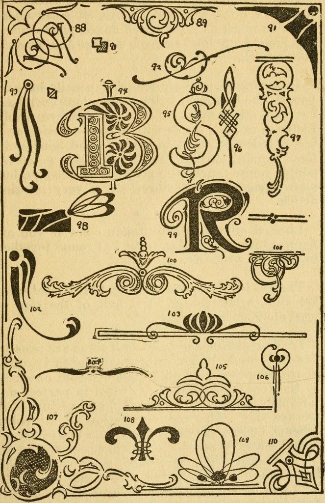 An illustration from How to paint signs and sho' cards, 1920, leaf 92