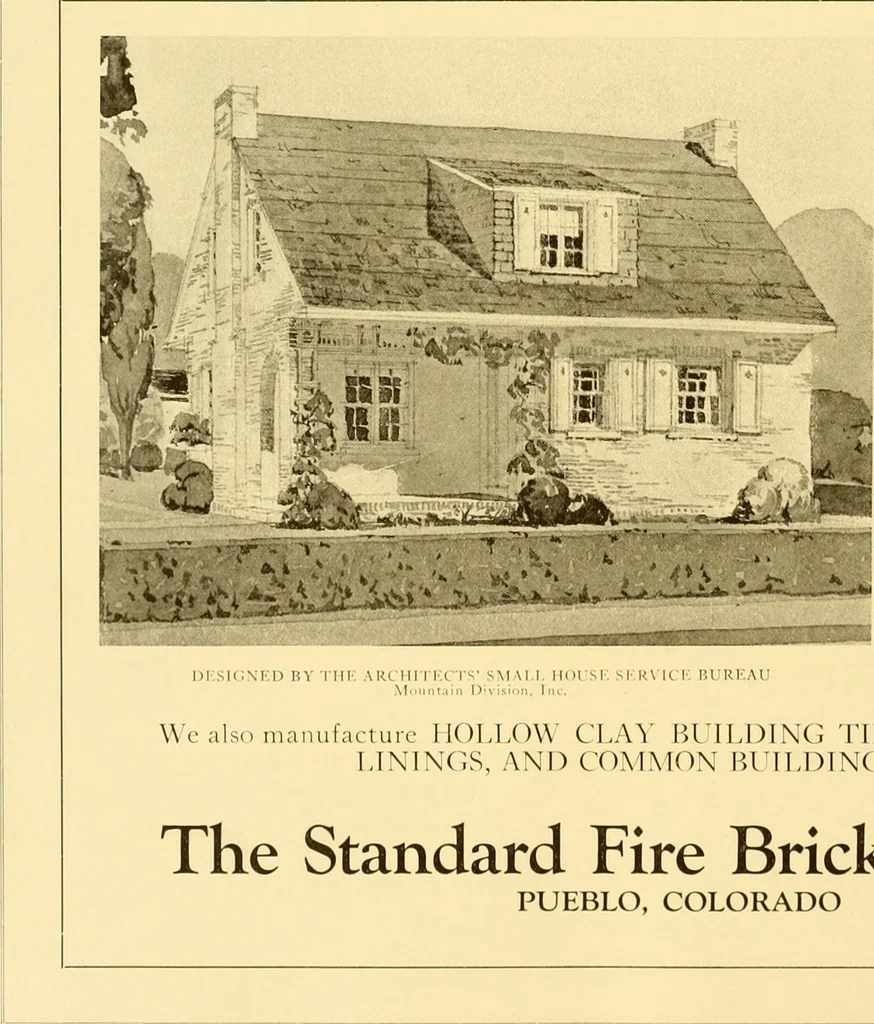 An illustration from How to plan, finance and build your home [by] the Architects’ small house service bureau., 1922, leaf 101
