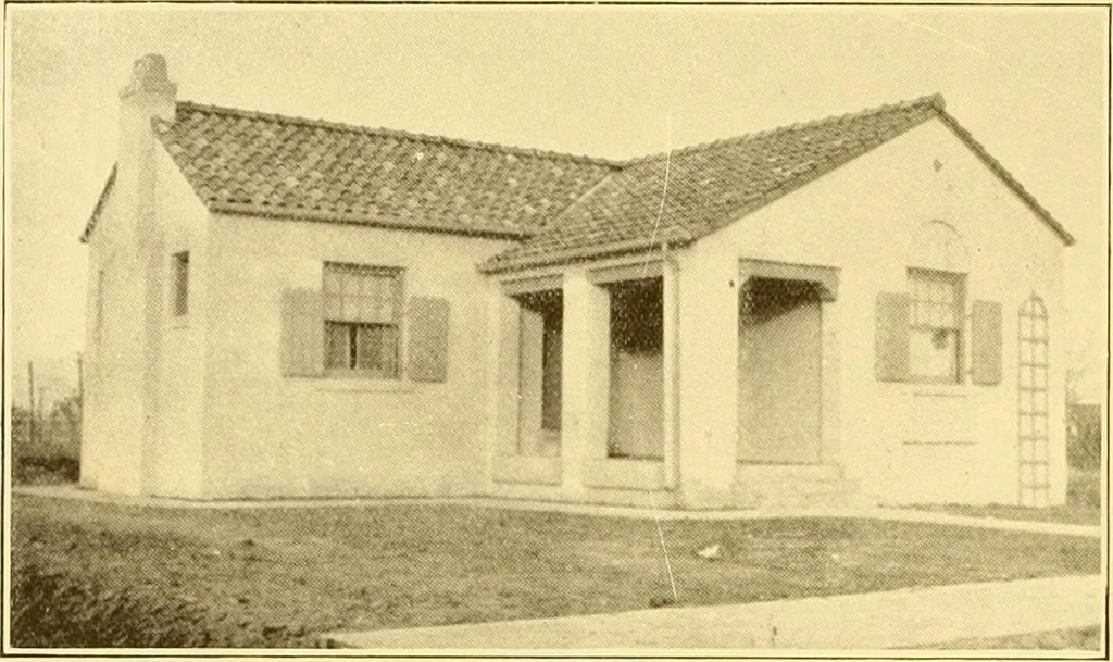 An illustration from How to plan, finance and build your home [by] the Architects’ small house service bureau., 1922, leaf 119