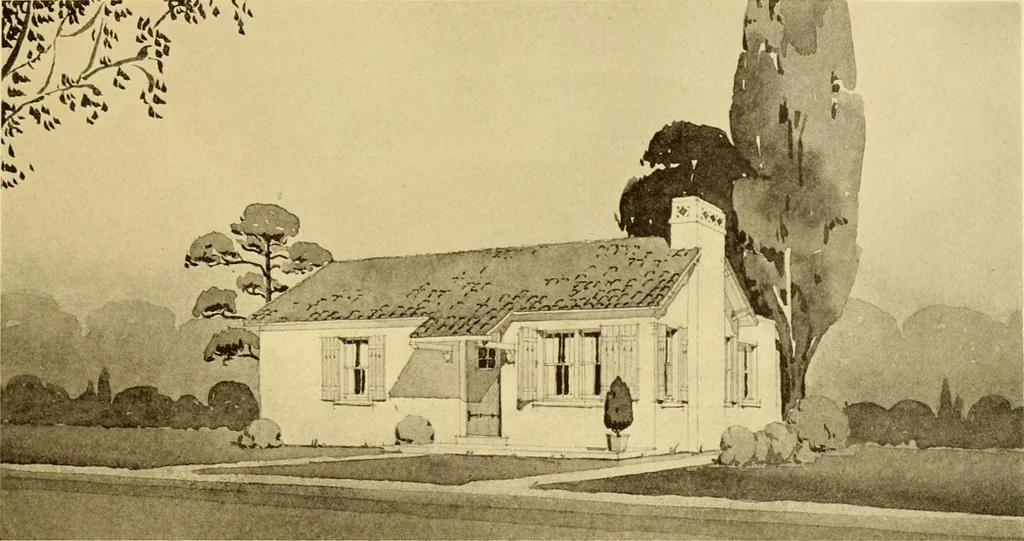An illustration from How to plan, finance and build your home [by] the Architects’ small house service bureau., 1922, leaf 22