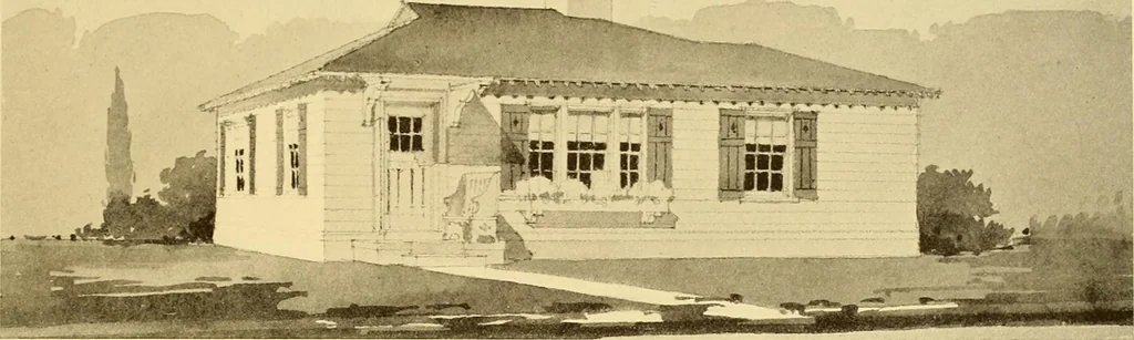 An illustration from How to plan, finance and build your home [by] the Architects’ small house service bureau., 1922, leaf 24