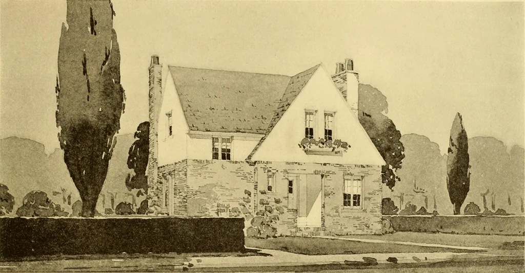 An illustration from How to plan, finance and build your home [by] the Architects’ small house service bureau., 1922, leaf 26