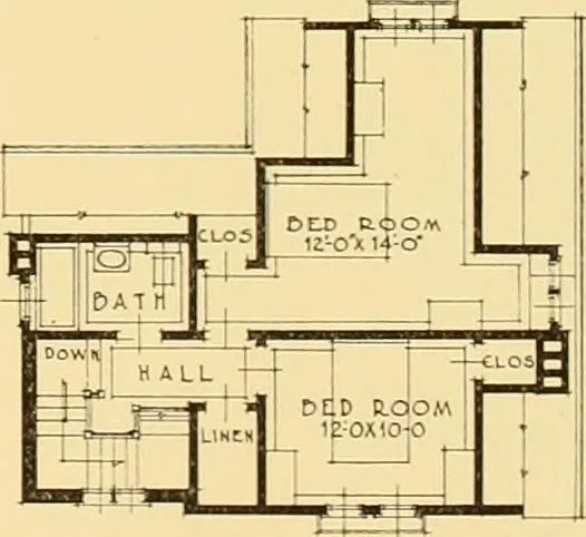An illustration from How to plan, finance and build your home [by] the Architects’ small house service bureau., 1922, leaf 26