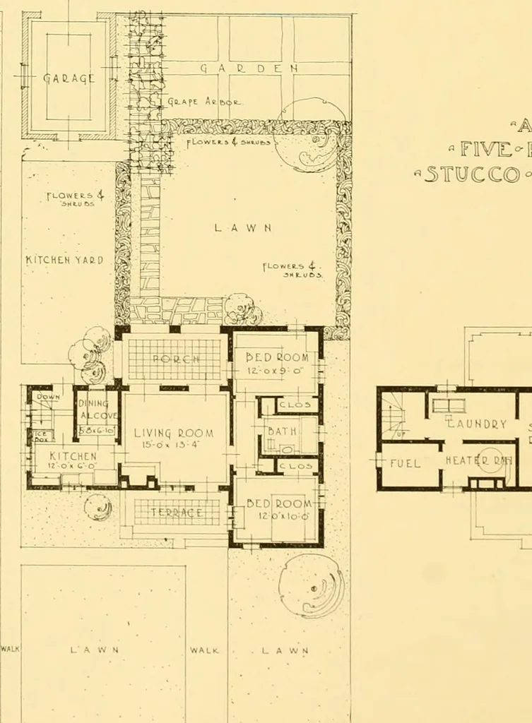 An illustration from How to plan, finance and build your home [by] the Architects’ small house service bureau., 1922, leaf 27