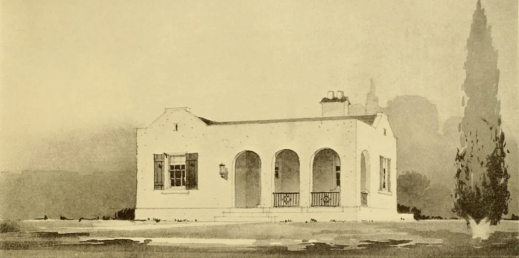 An illustration from How to plan, finance and build your home [by] the Architects’ small house service bureau., 1922, leaf 30