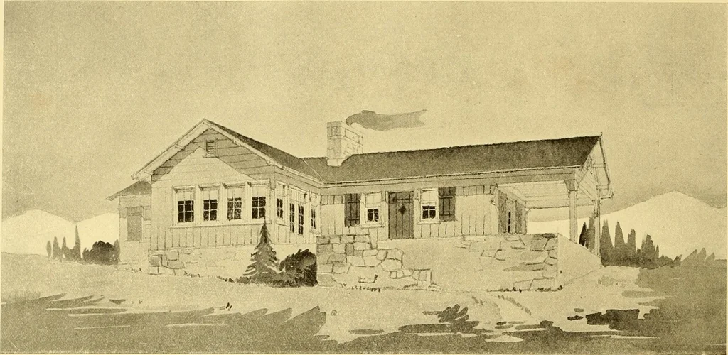An illustration from How to plan, finance and build your home [by] the Architects’ small house service bureau., 1922, leaf 31