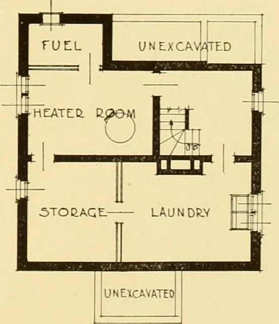 An illustration from How to plan, finance and build your home [by] the Architects’ small house service bureau., 1922, leaf 32