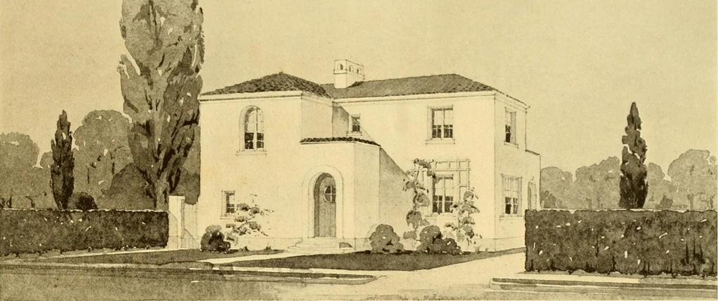 An illustration from How to plan, finance and build your home [by] the Architects’ small house service bureau., 1922, leaf 38