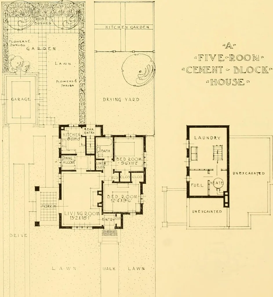 An illustration from How to plan, finance and build your home [by] the Architects’ small house service bureau., 1922, leaf 39