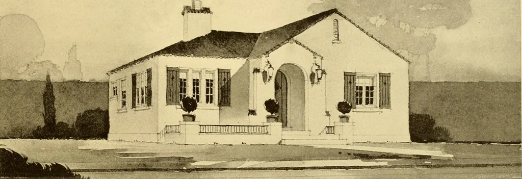 An illustration from How to plan, finance and build your home [by] the Architects’ small house service bureau., 1922, leaf 40