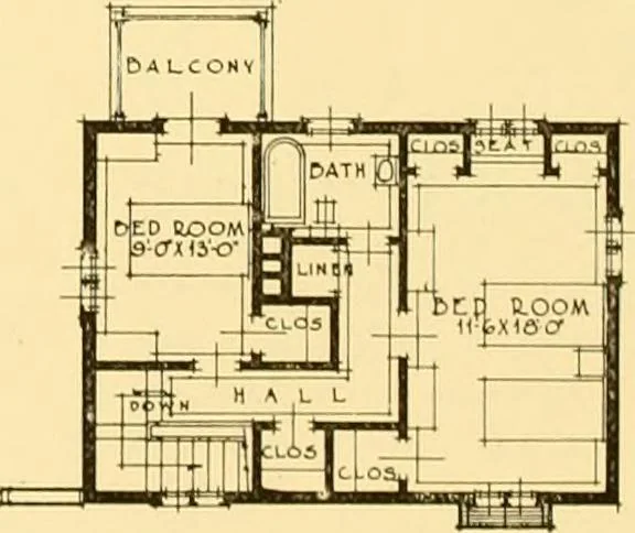 An illustration from How to plan, finance and build your home [by] the Architects’ small house service bureau., 1922, leaf 41