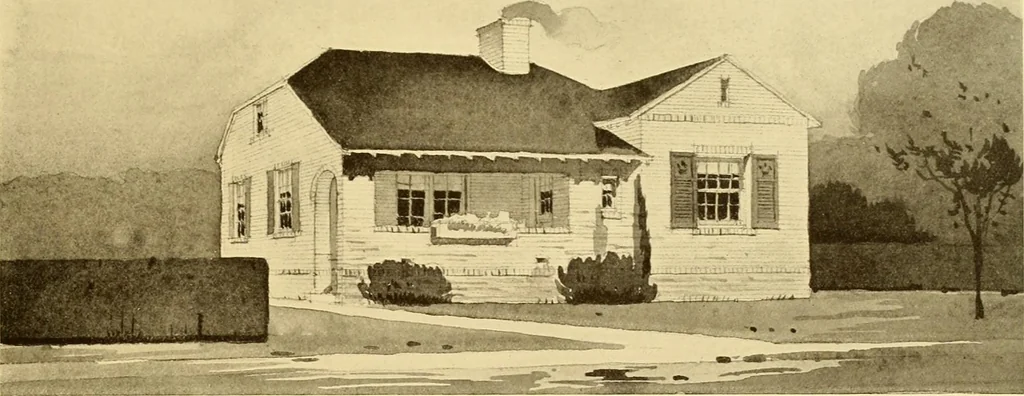 An illustration from How to plan, finance and build your home [by] the Architects’ small house service bureau., 1922, leaf 42