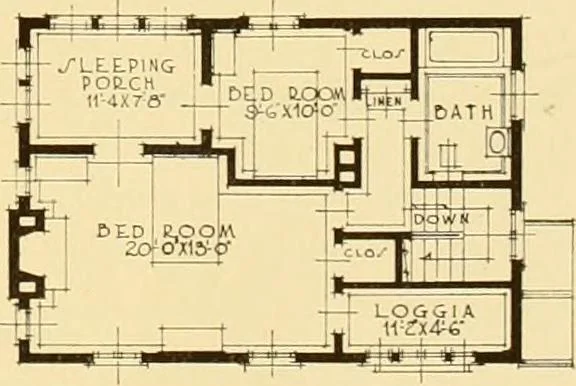 An illustration from How to plan, finance and build your home [by] the Architects’ small house service bureau., 1922, leaf 50