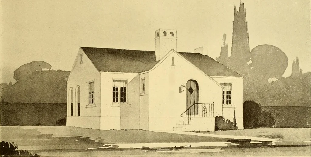 An illustration from How to plan, finance and build your home [by] the Architects’ small house service bureau., 1922, leaf 52