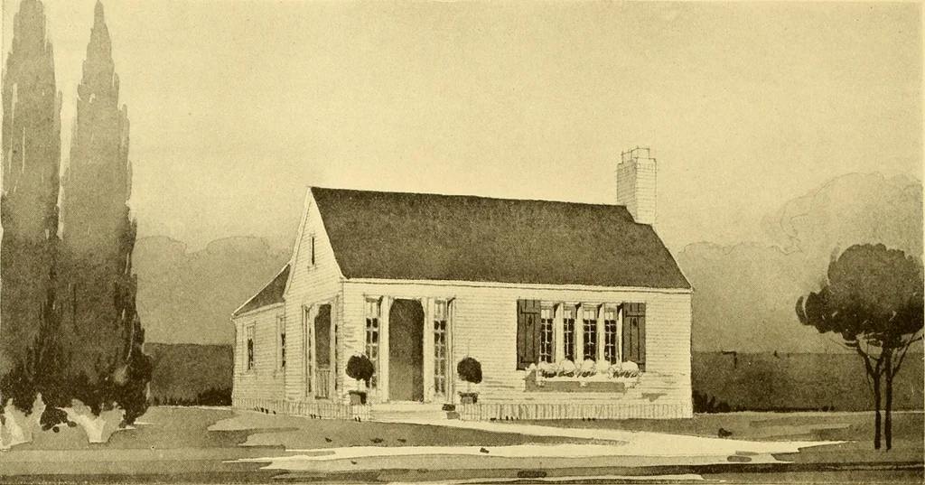 An illustration from How to plan, finance and build your home [by] the Architects’ small house service bureau., 1922, leaf 53
