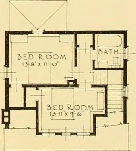 An illustration from How to plan, finance and build your home [by] the Architects’ small house service bureau., 1922, leaf 54