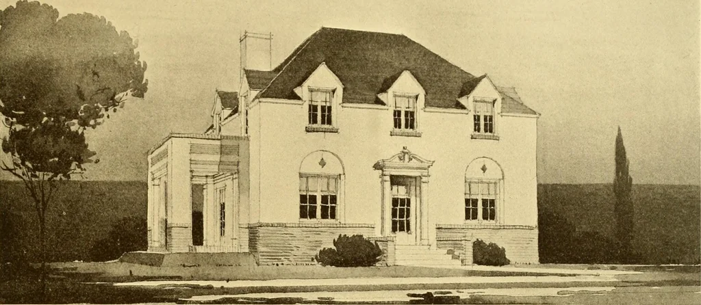 An illustration from How to plan, finance and build your home [by] the Architects’ small house service bureau., 1922, leaf 66