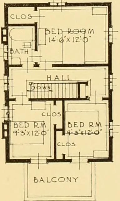 An illustration from How to plan, finance and build your home [by] the Architects’ small house service bureau., 1922, leaf 66