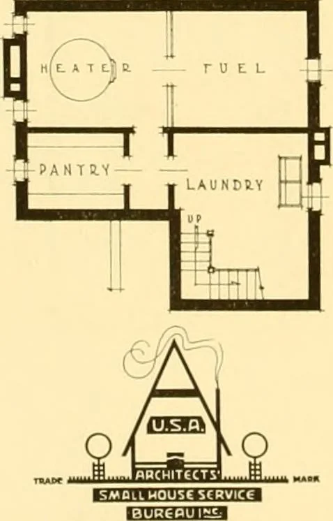 An illustration from How to plan, finance and build your home [by] the Architects’ small house service bureau., 1922, leaf 67