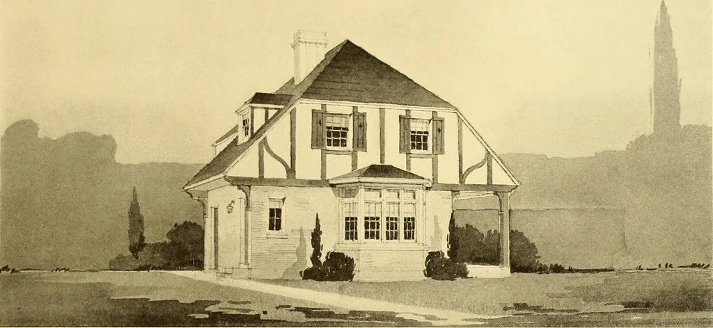 An illustration from How to plan, finance and build your home [by] the Architects’ small house service bureau., 1922, leaf 68