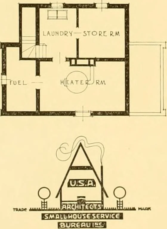 An illustration from How to plan, finance and build your home [by] the Architects’ small house service bureau., 1922, leaf 69