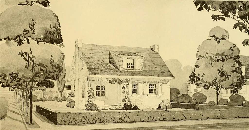 An illustration from How to plan, finance and build your home [by] the Architects’ small house service bureau., 1922, leaf 70