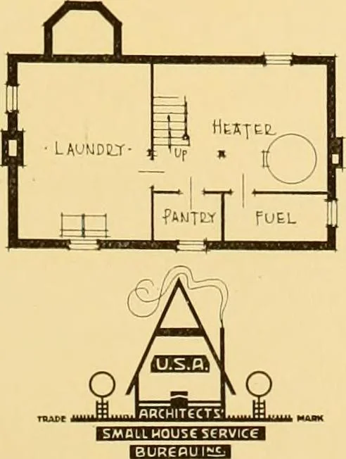 An illustration from How to plan, finance and build your home [by] the Architects’ small house service bureau., 1922, leaf 70