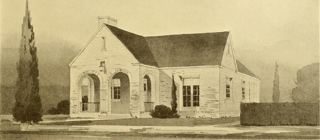 An illustration from How to plan, finance and build your home [by] the Architects’ small house service bureau., 1922, leaf 72