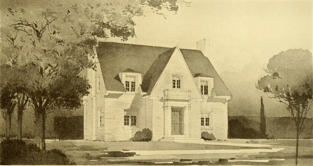 An illustration from How to plan, finance and build your home [by] the Architects’ small house service bureau., 1922, leaf 74