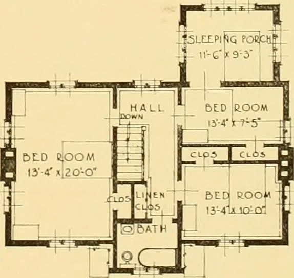 An illustration from How to plan, finance and build your home [by] the Architects’ small house service bureau., 1922, leaf 74