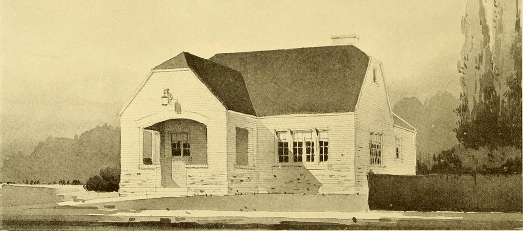 An illustration from How to plan, finance and build your home [by] the Architects’ small house service bureau., 1922, leaf 75