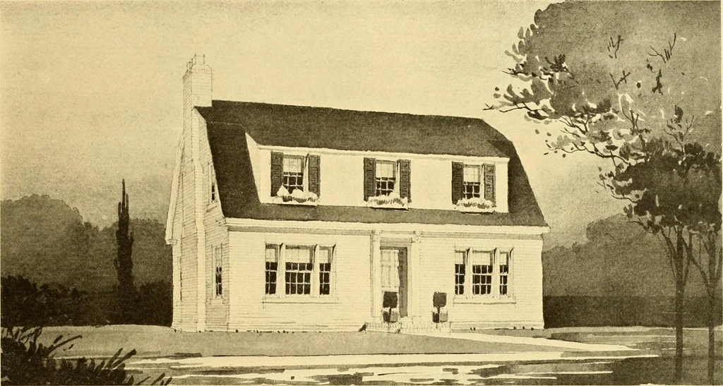 An illustration from How to plan, finance and build your home [by] the Architects’ small house service bureau., 1922, leaf 80