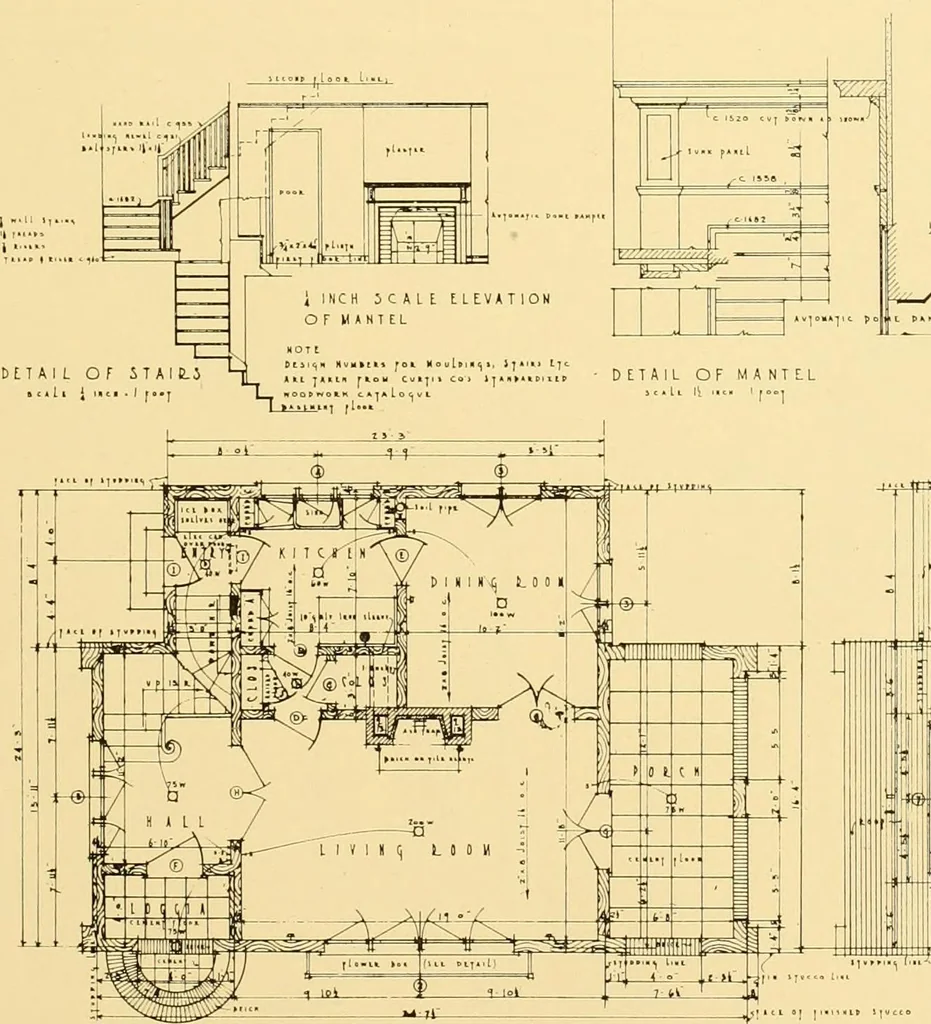 An illustration from How to plan, finance and build your home [by] the Architects’ small house service bureau., 1922, leaf 88