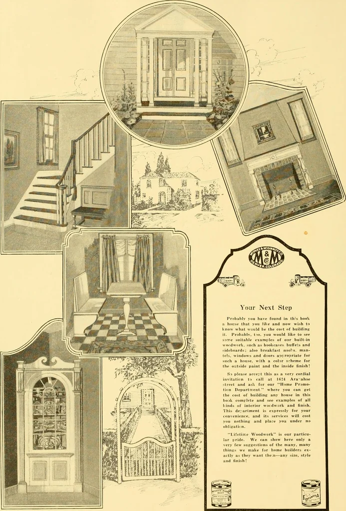 An illustration from How to plan, finance and build your home [by] the Architects’ small house service bureau., 1922, leaf 91