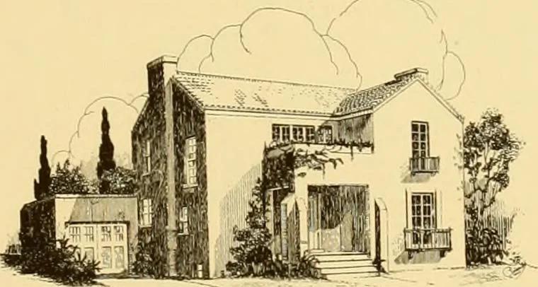 An illustration from How to plan, finance and build your home [by] the Architects’ small house service bureau., 1922, leaf 98
