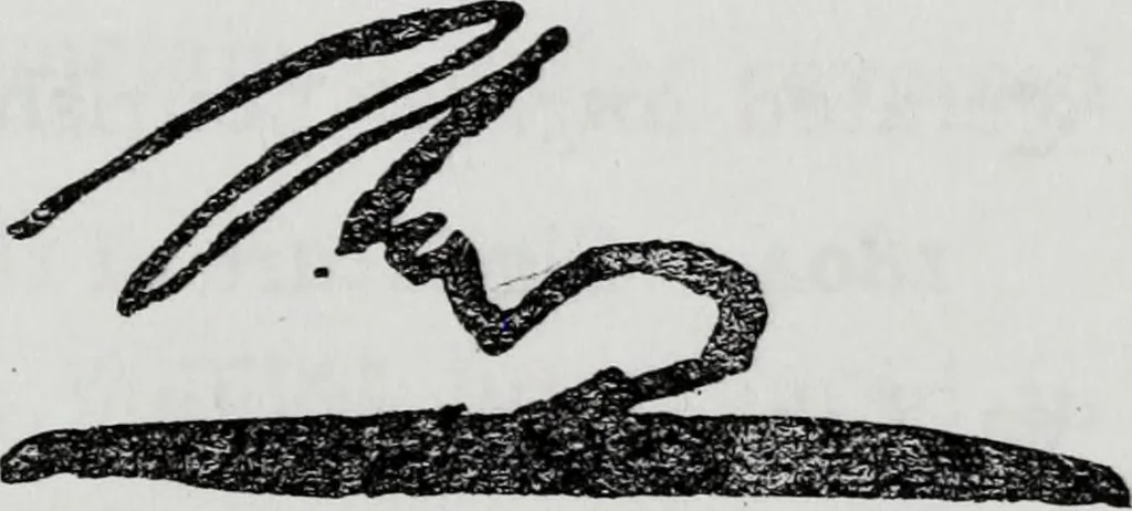 An illustration from How to read character in handwriting : a guide for the beginner and student of graphology, 1910, leaf 28