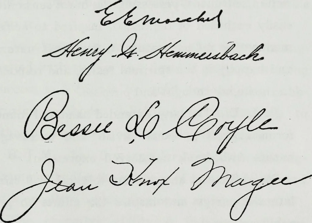 An illustration from How to read character in handwriting : a guide for the beginner and student of graphology, 1910, leaf 62