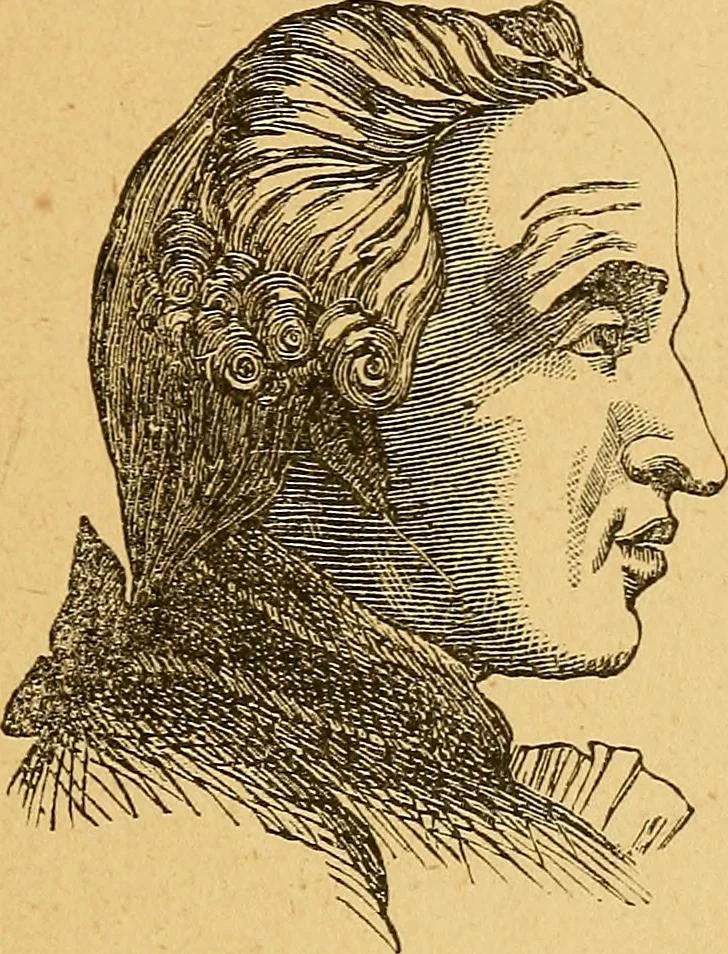 An illustration from How to read character : a new illustrated hand-book of phrenology and physiognomy, for students and examiners : with a descriptive chart, 1890, leaf 38