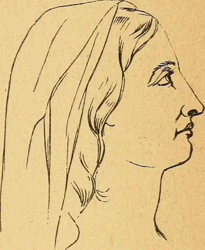 An illustration from How to read character : a new illustrated hand-book of phrenology and physiognomy, for students and examiners : with a descriptive chart, 1890, leaf 76