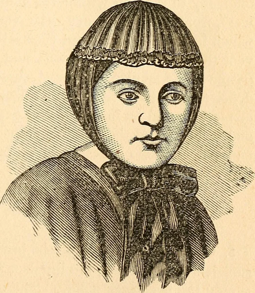 An illustration from How to read character : a new illustrated hand-book of phrenology and physiognomy, for students and examiners; with a descriptive chart, 1891, leaf 68