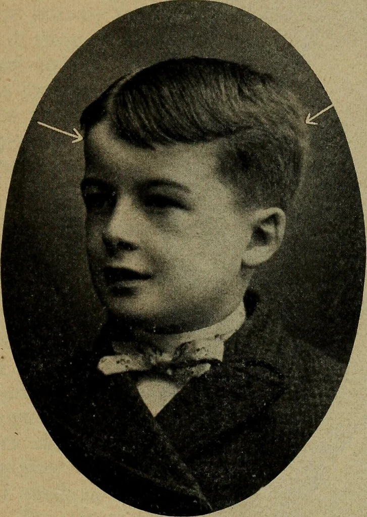 An illustration from How to read the human head and face, 1903, leaf 36