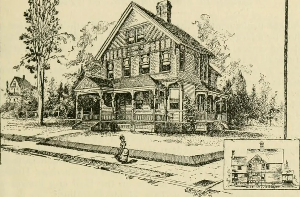 An illustration from How to select a plan and how to build a house by R.W. Shoppell., 1887, leaf 16