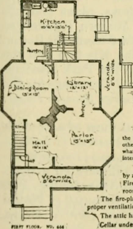 An illustration from How to select a plan and how to build a house by R.W. Shoppell., 1887, leaf 16