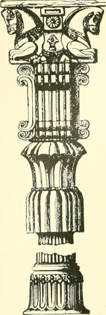 An illustration from How to study architecture; by Charles H. Caffin ... an attempt to trace the evolution of architecture as the product and expression of successive phases of civilisation, 1917, leaf 109