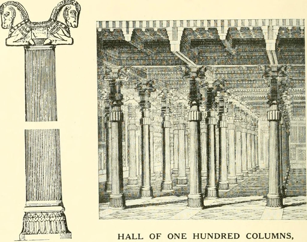 An illustration from How to study architecture; by Charles H. Caffin ... an attempt to trace the evolution of architecture as the product and expression of successive phases of civilisation, 1917, leaf 109
