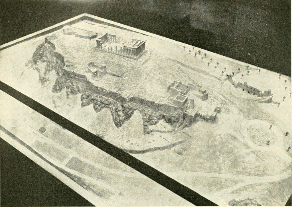 An illustration from How to study architecture; by Charles H. Caffin ... an attempt to trace the evolution of architecture as the product and expression of successive phases of civilisation, 1917, leaf 151