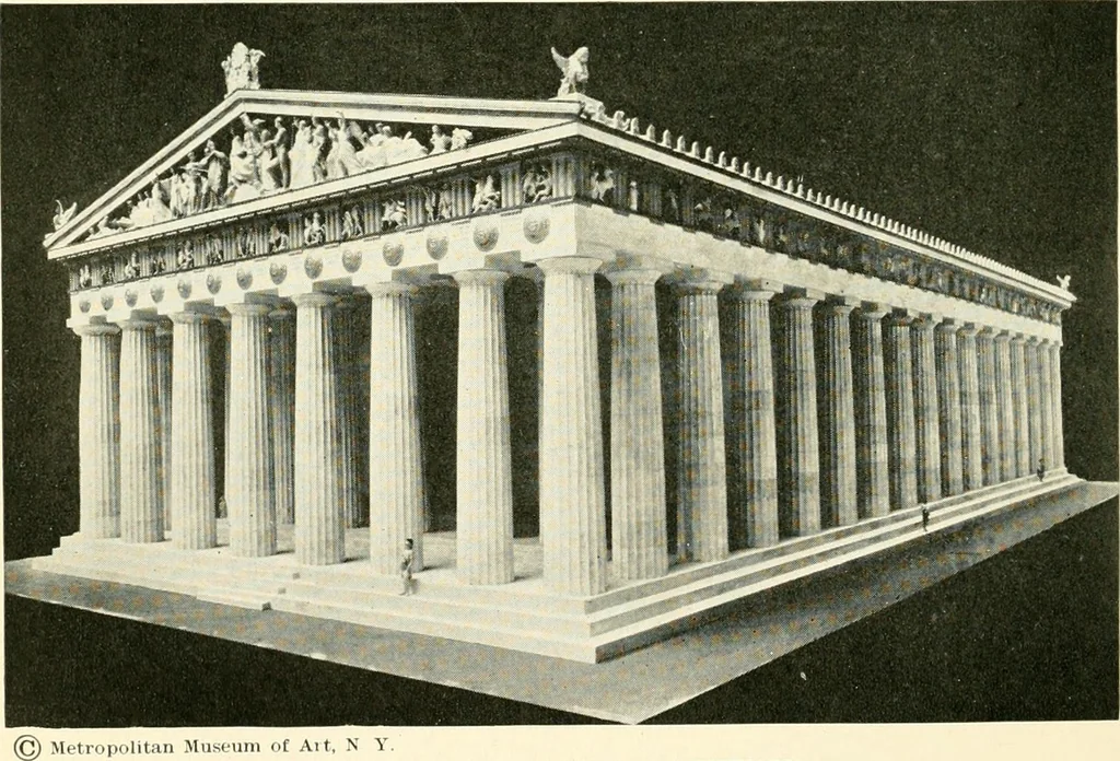 An illustration from How to study architecture; by Charles H. Caffin ... an attempt to trace the evolution of architecture as the product and expression of successive phases of civilisation, 1917, leaf 151