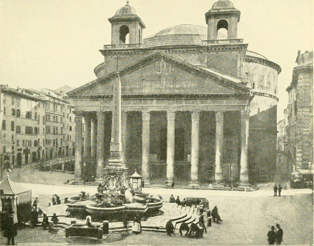 An illustration from How to study architecture; by Charles H. Caffin ... an attempt to trace the evolution of architecture as the product and expression of successive phases of civilisation, 1917, leaf 204
